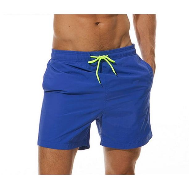 HHHDAM Electric Blue Coloful Mens Swim Trunks Board Beachwear Casual Beach Shorts for Men with Mesh Lining HHHDAM Electric Blue Coloful Mens Swim Trunks Board Beachwear Casual Beach Shorts for Men with Mesh Lining